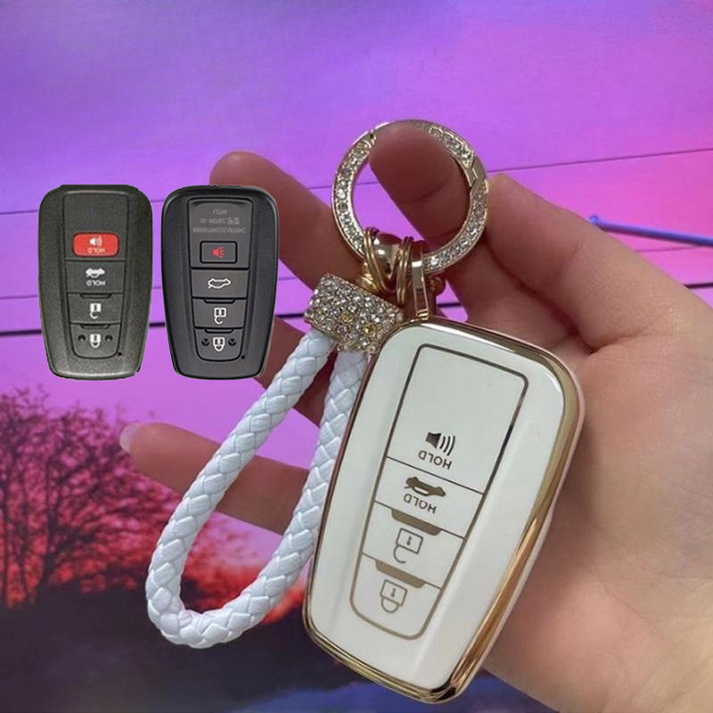 เคสกุญแจรีโมทรถยนต์ สําหรับ TPU กันรอยขีดข่วน สําหรับ Toyota Corolla Altis Corolla Cross Camry CHR R