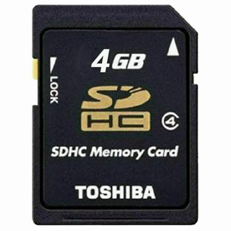 Toshiba 4GB SD การ์ด SDHC Class 4 การ์ดหน่วยความจําแฟลช C4 P-SDHC4G4 หน่วยความจําความเร็วสูงของแท้ SD สําหรับกล้องดิจิตอล
