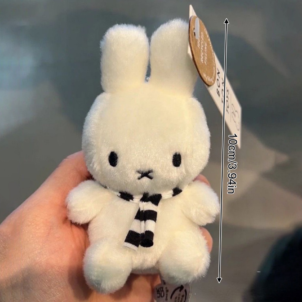 2024 น่ารัก มิฟฟี่ พวงกุญแจตุ๊กตาน่ารักลายตุ๊กตากระต่ายกระเป๋าอุปกรณ์เสริมการ์ตูนอะนิเมะตกแต่งสาวของขวัญวันเกิด