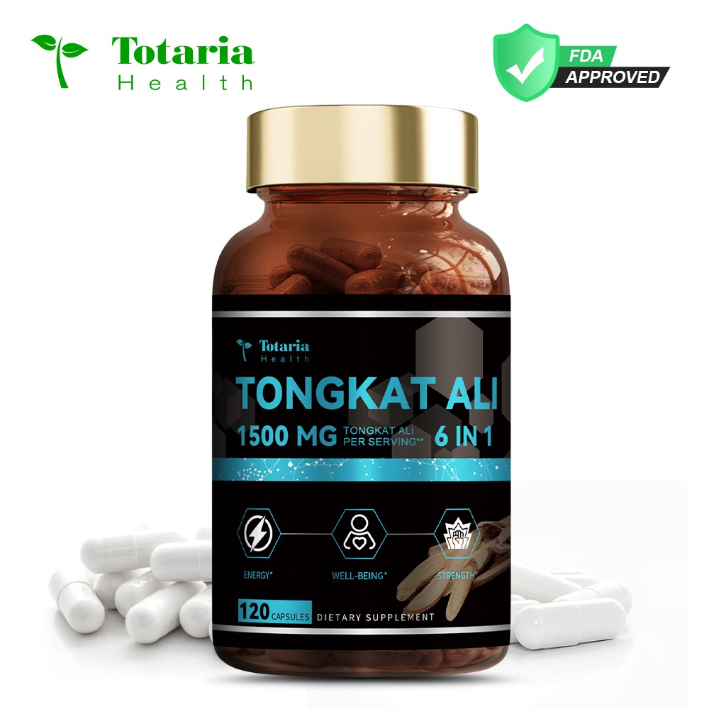 Totaria Tongkat Ali Capsules High Potency Support Energy Level Maximum Performance Muscle Mass Recovery อาหารเสริม