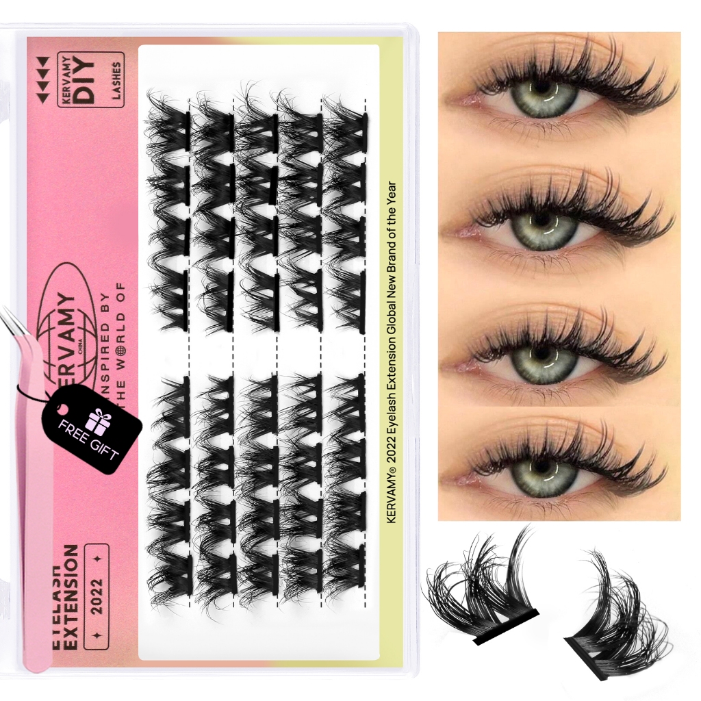 Cat Eye Series Lashes Clusters Segmented Lashes ธรรมชาติจําลองคลัสเตอร์เดี่ยวการ์ตูน Fairy Lashes