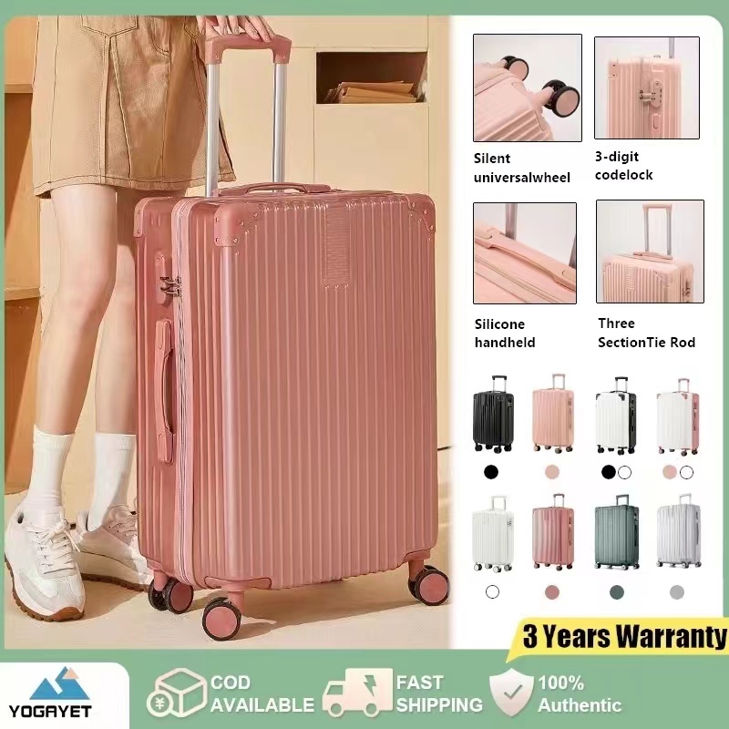 【สต็อกไทยพร้อมส่ง】กระเป๋าล้อลาก ขนาด20/24/28นิ้ว กระเป๋าเดินทางสไตล์เกาหลี จุขนาดใหญ่ ขึ้นเครื่องโหลดใต้เครื่อง น้ำหนักเบา นำเข้า