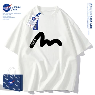 ✨สินค้าพร้อมส่ง✨เสื้อยืดคอกลมลายร่วมกับ NASA ใส่ได้ทั้งชายและหญิง ผลิตจากผ้าคอตตอน 100% เหมาะสำหรับเยาวชน