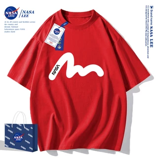 ✨สินค้าพร้อมส่ง✨เสื้อยืดคอกลมลายร่วมกับ NASA ใส่ได้ทั้งชายและหญิง ผลิตจากผ้าคอตตอน 100% เหมาะสำหรับเยาวชน