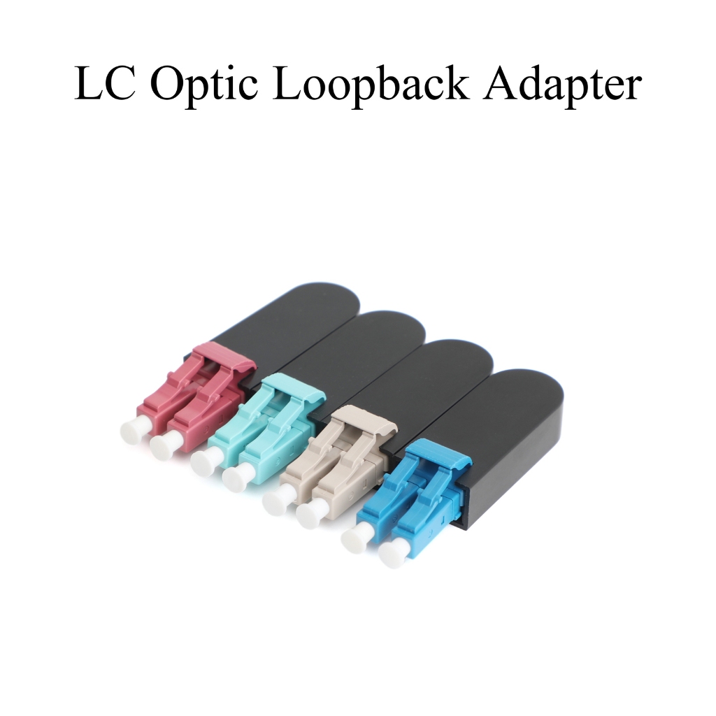 5pcs UPC 2LC ไฟเบอร์ออปติก Loopback ชายโหมดเดี่ยว Multimode OM3 OM4 อะแดปเตอร์ Loop Fiber Optical Tester Plug Connector