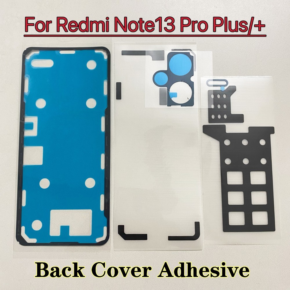 สำหรับ Xiaomi Redmi Note 13 Pro Plus 5g สติกเกอร์กล้องหลังฝาหลังกาวด้านหลังฝาครอบแบตเตอรี่เทปกาว Redmi Note13Pro + 5g ผ้าฝ้ายกระจายความร้อน