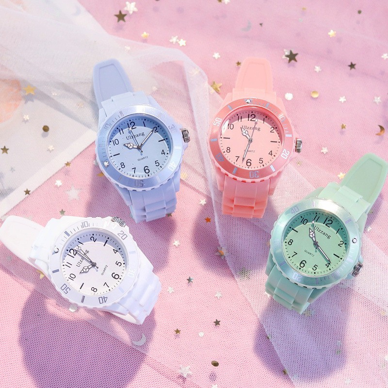 Unisex นาฬิกาดิจิตอล สายซิลิโคน กันน้ำ แฟชั่น