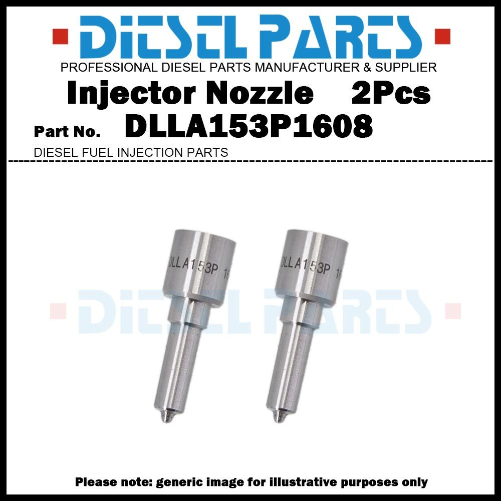 2x ดีเซลหัวฉีดน้ํามันเชื้อเพลิงหัวฉีดเคล็ดลับ DLLA153P1608 สําหรับ Hyundai Grand Starex Kia Sorento 
