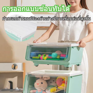 กล่องพลาสติก กล่องเก็บของ อเนกประสงค์ มีฝาเปิดหน้า กันฝุ่นและกันน้ำ