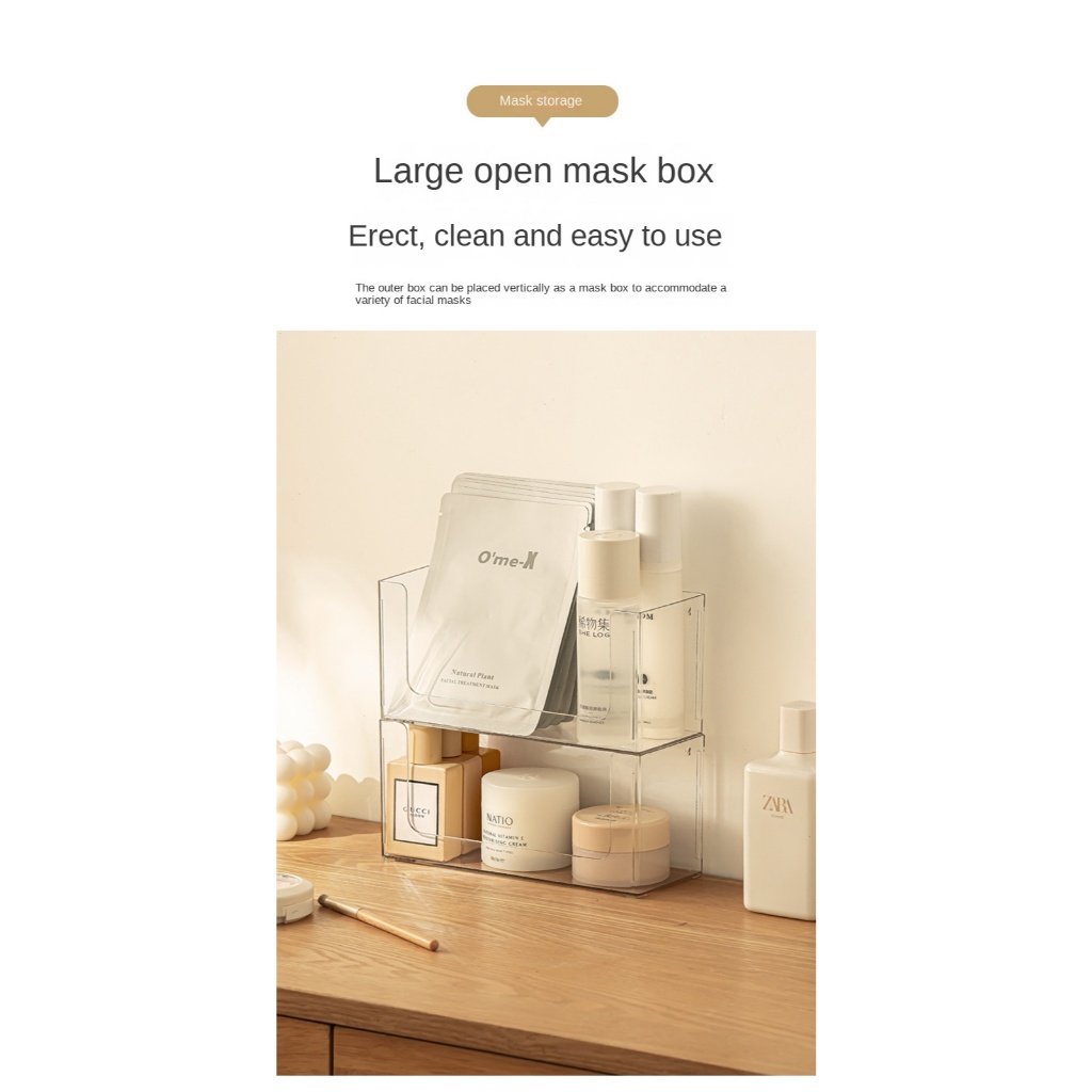 【Ready Stock+Fast Shipping】Bekahome ตู้ออแกไนเซอร์วางซ้อนกันได้แต่งหน้าออแกไนเซอร์ถาดที่มีลิ้นชักกล่องเก็บที่สามารถเคลื่อนย้ายพาร์ทิชันสําหรับตู้ห้องน้ําผนังโต๊ะเครื่องแป้ง - รูปที่ 3