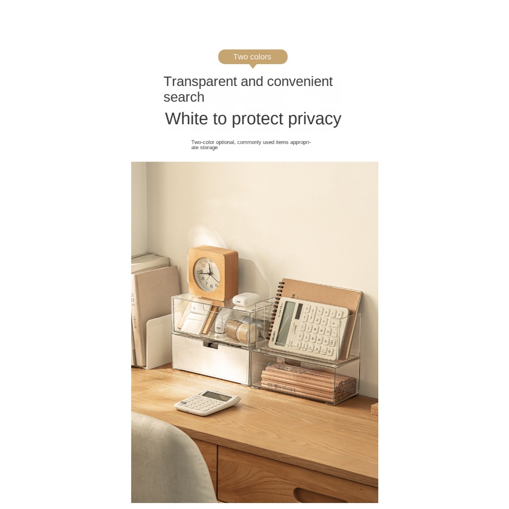 【Ready Stock+Fast Shipping】Bekahome ตู้ออแกไนเซอร์วางซ้อนกันได้แต่งหน้าออแกไนเซอร์ถาดที่มีลิ้นชักกล่องเก็บที่สามารถเคลื่อนย้ายพาร์ทิชันสําหรับตู้ห้องน้ําผนังโต๊ะเครื่องแป้ง - รูปที่ 4