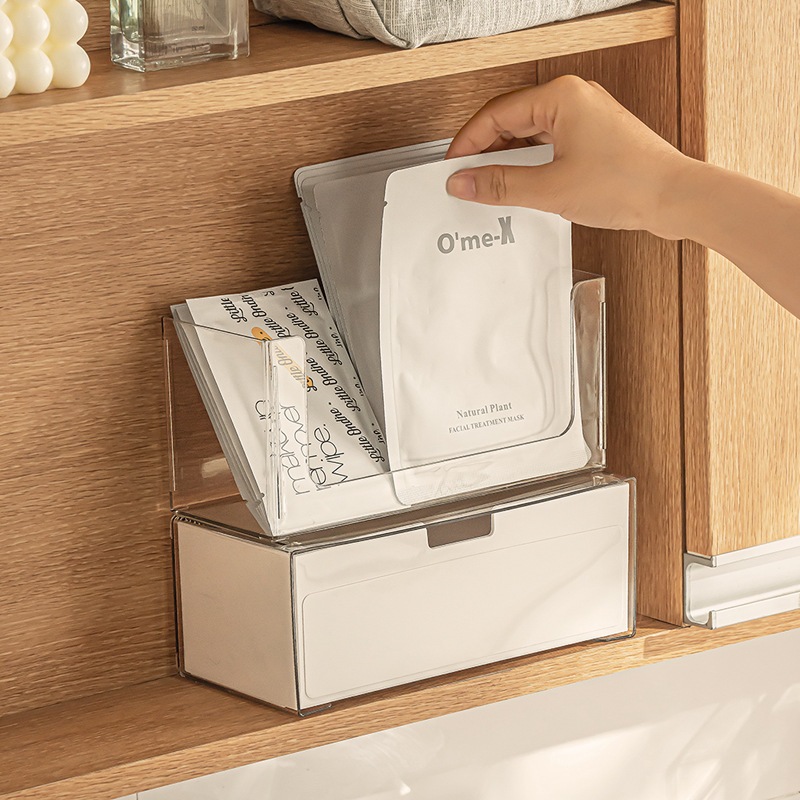 【Ready Stock+Fast Shipping】Bekahome ตู้ออแกไนเซอร์วางซ้อนกันได้แต่งหน้าออแกไนเซอร์ถาดที่มีลิ้นชักกล่องเก็บที่สามารถเคลื่อนย้ายพาร์ทิชันสําหรับตู้ห้องน้ําผนังโต๊ะเครื่องแป้ง