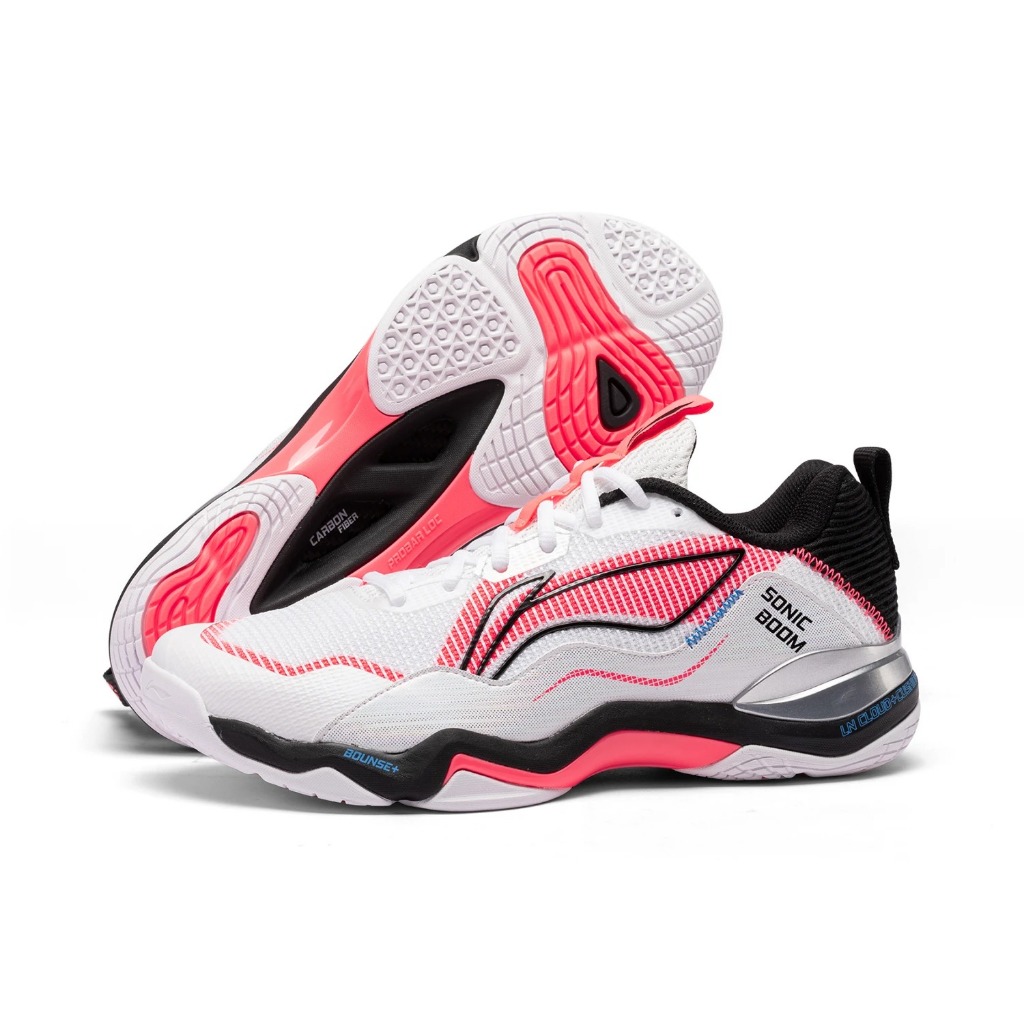 Li Ning 100% Original unisex รองเท้าแบดมินตันดูดซับแรงกระแทก rebound แบดมินตันรองเท้ามืออาชีพ AYZU007-1