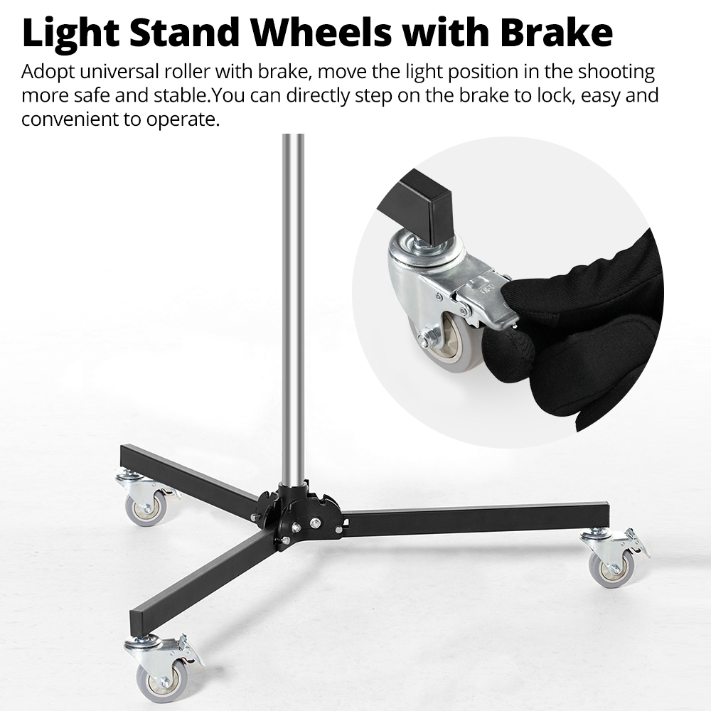 Ambitful AL-250 Multi-Functional Gun Grip Light Stand ปลอดภัยรับน้ําหนัก Stable สนับสนุน 1/4 และ 3/8 สกรู Widel - รูปที่ 6