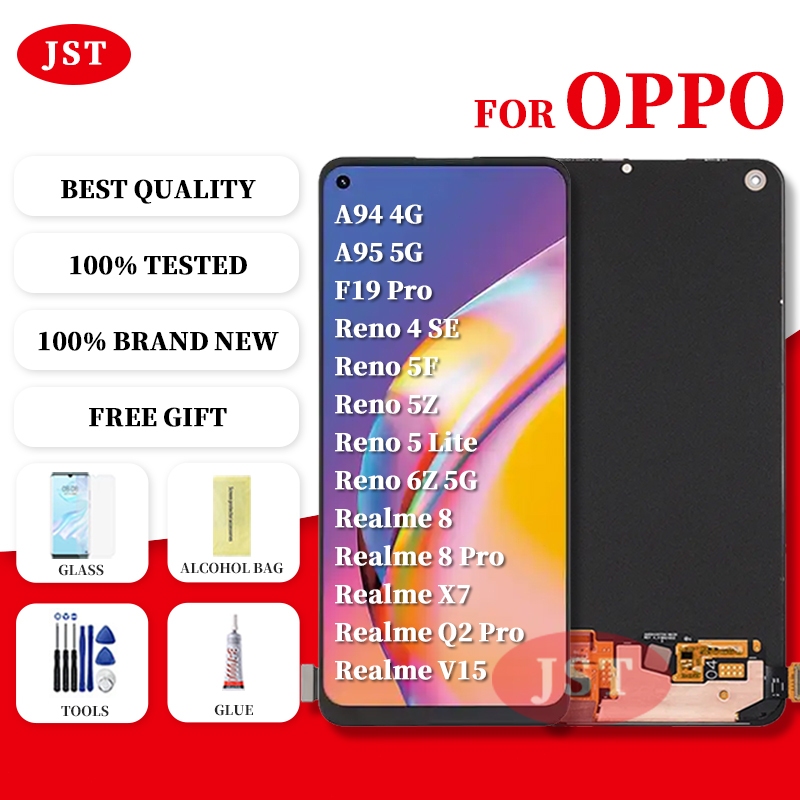 สําหรับOppo A94 4G/A95 5G/Reno 6Z 5G/Reno 4 SE/Reno 5F/Reno 5Z/Reno 5 Lite/F19 Pro/Realme 8 Pro X7 Q