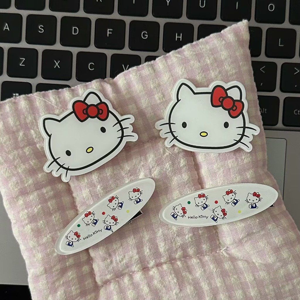 เกาหลีน่ารัก HelloKitty กิ๊บติดผมแมวหญิง ins ของขวัญวันเกิดนักเรียน