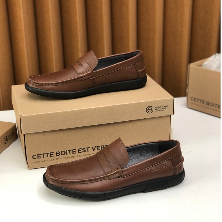 Clarks Business combuting รองเท้าหนัง English Derby shoes Blok รองเท้าทางการ รองเท้าหนังผู้ชาย