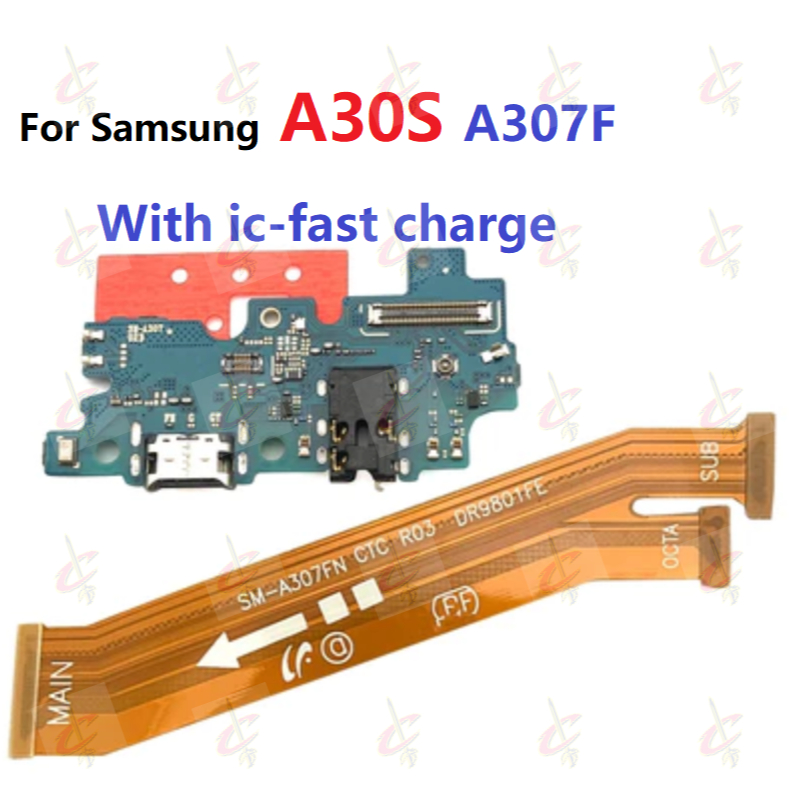 แพรตูดชาร์จ ตูดชาร์จ (Charging board) สําหรับ Samsung Galaxy A30S แพรต่อจอ (Board Flex) A307F