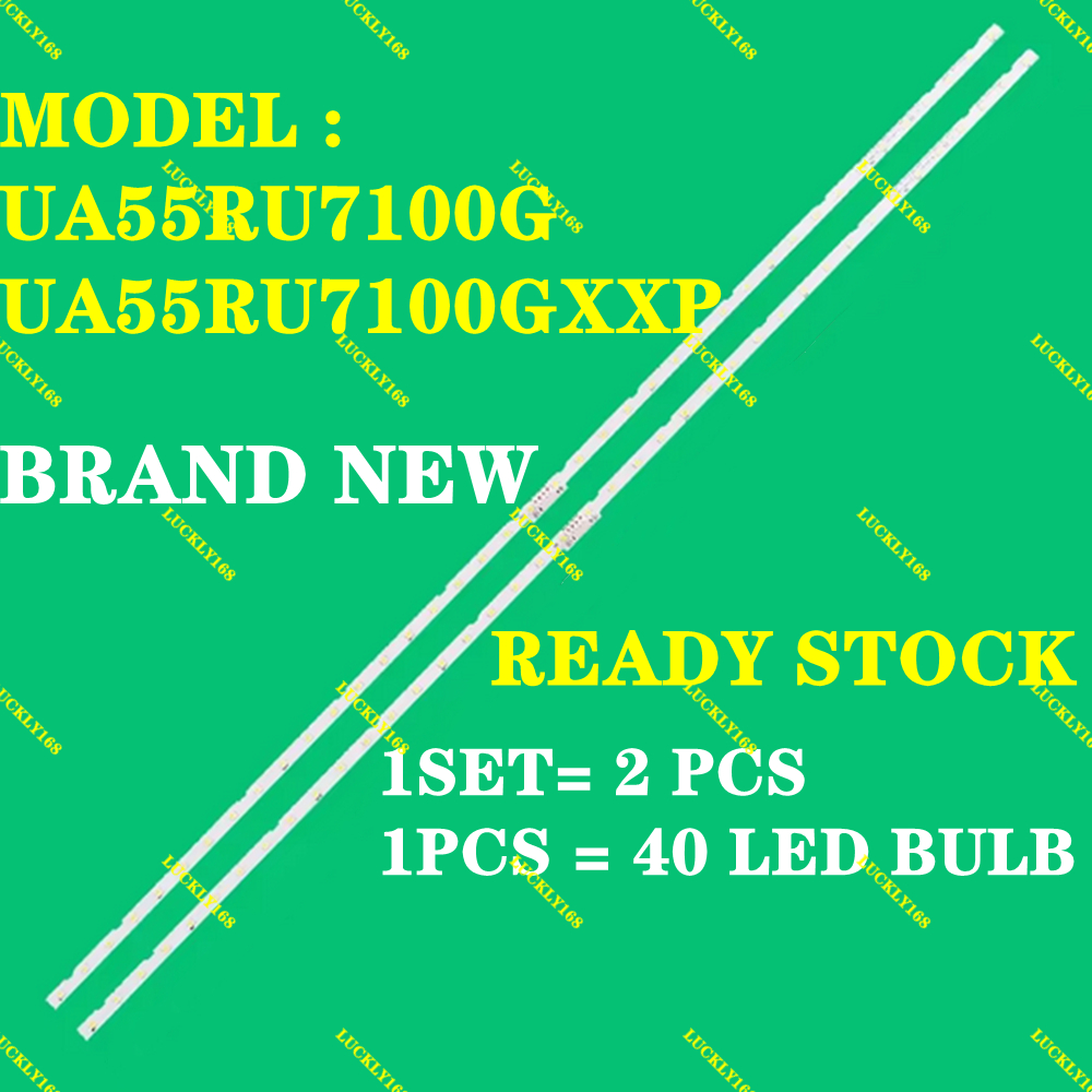 UA55RU7100GXXP UA55RU7100G ใหม่ 1 ชุด SAMSUNG 55 "LED TV BACKLIGHT UA55RU7100 2PCS 40LED pxc9 55 "