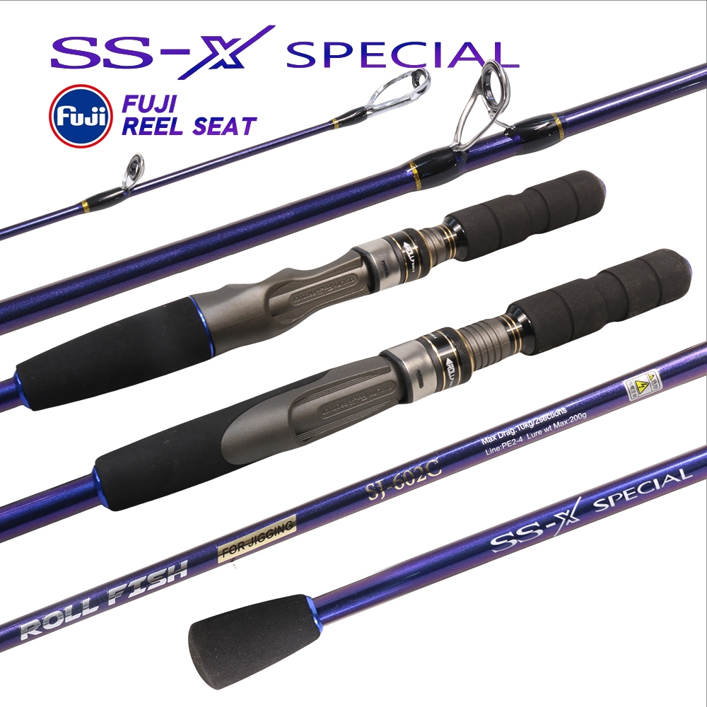 10KG FUJI Jigging Rod 1.68 M/1.8 M/1.98 M Fast/Slow/Light Spinning/Casting Rod คันสปินนิ่ง ลูเร้