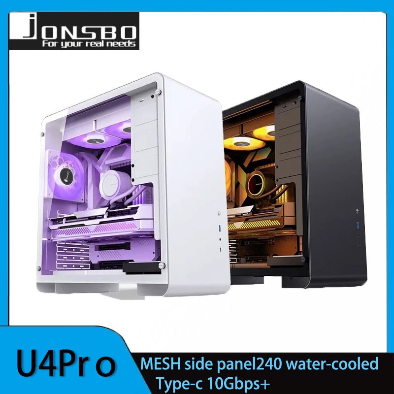 Jonsbo U4 Pro MESH ATX Case ATX Glass Side Transparent Case รองรับ Water Cooling 240