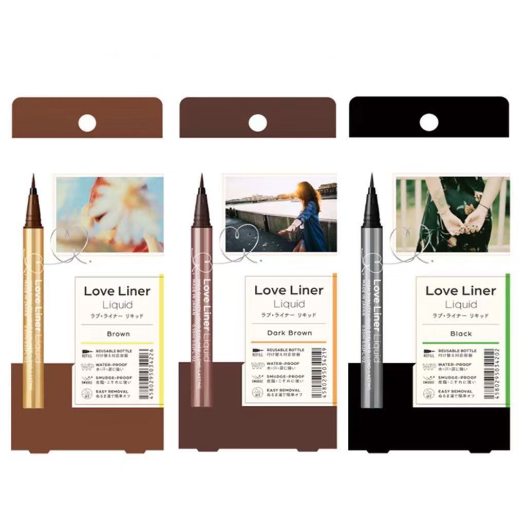 Japan MSH Love Liner อายไลเนอร์กันน้ําได้อย่างอิสระ Eye Makeup Liquid Eyeliner สีน้ําตาลเข้ม