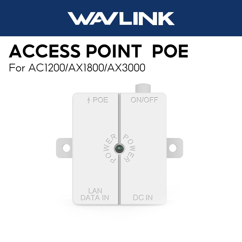 Wavlink กลางแจ้ง Accees Point อุปกรณ์เสริม POE อะแดปเตอร์สําหรับ AX3000/AX1800/AC1200