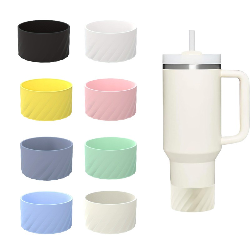 เคสซิลิโคนป้องกันลื่นและกันกระแทก สำหรับStanley Quencher H2.0 40 oz, IceFlow Flip 20-30 oz wag Hydro