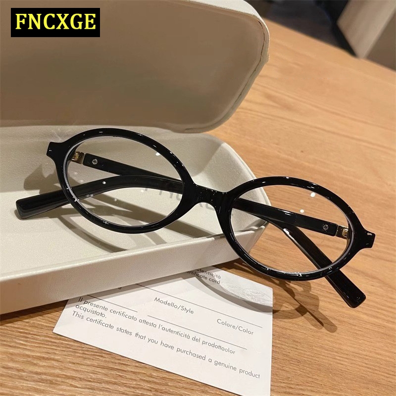 Fncxge ลบแว่นตา-100 150 200 250 300 350 400 ผู้ชายสไตล์เกาหลีแฟชั่นคอมพิวเตอร์ป้องกันแสงสีฟ้าแว่นตาตาผู้หญิงเดิมยี่ห้อรูปไข่กรอบป้องกันรังสีสายตาสั