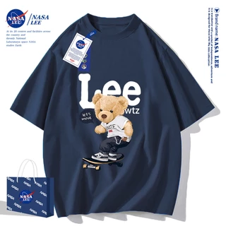 ✨สินค้าพร้อมส่ง✨เสื้อยืดคอกลมลายร่วมกับ NASA ใส่ได้ทั้งชายและหญิง ผลิตจากผ้าคอตตอน 100% เหมาะสำหรับเยาวชน