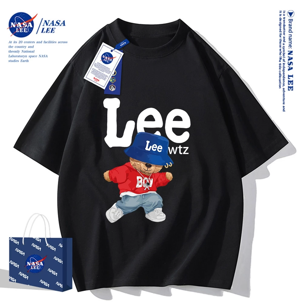 เสื้อยืดคอกลมลาย NASA ผ้าคอตตอน 100% thumbnail 3