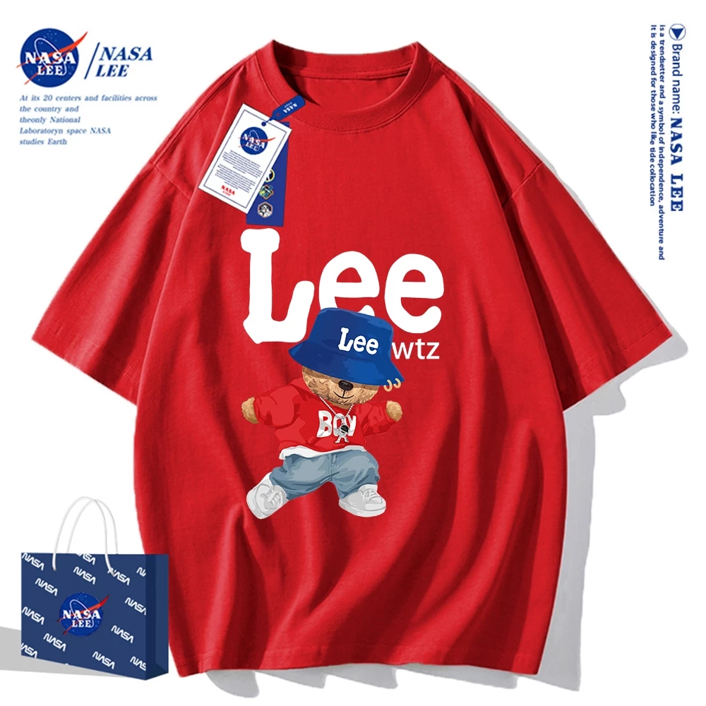 เสื้อยืดคอกลมลาย NASA ผ้าคอตตอน 100% thumbnail 5