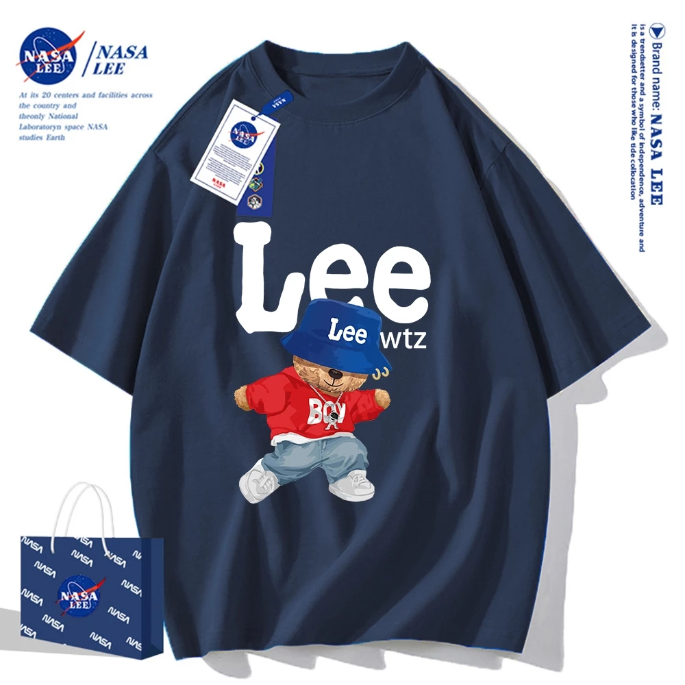 เสื้อยืดคอกลมลาย NASA ผ้าคอตตอน 100% thumbnail 6