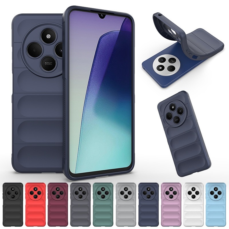 สําหรับ Xiaomi Redmi 14C 4G 2024 กรณีซิลิโคนเหลวกันกระแทกกรณี Poco C75 Redmy 14C Redme Radmi 14 C An