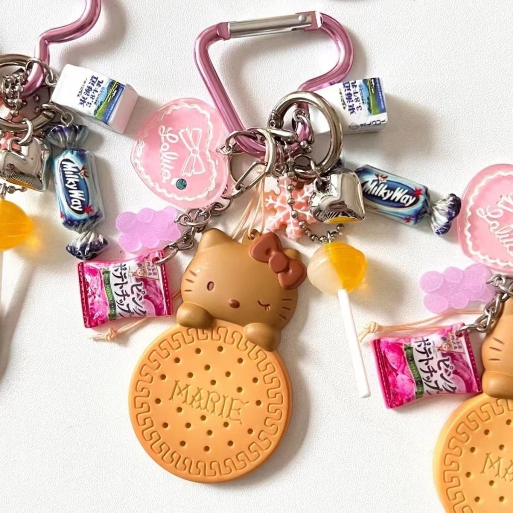 Original Design hellokitty Multi-Element Keychain Creative Pendant Unique Bag Pendant
