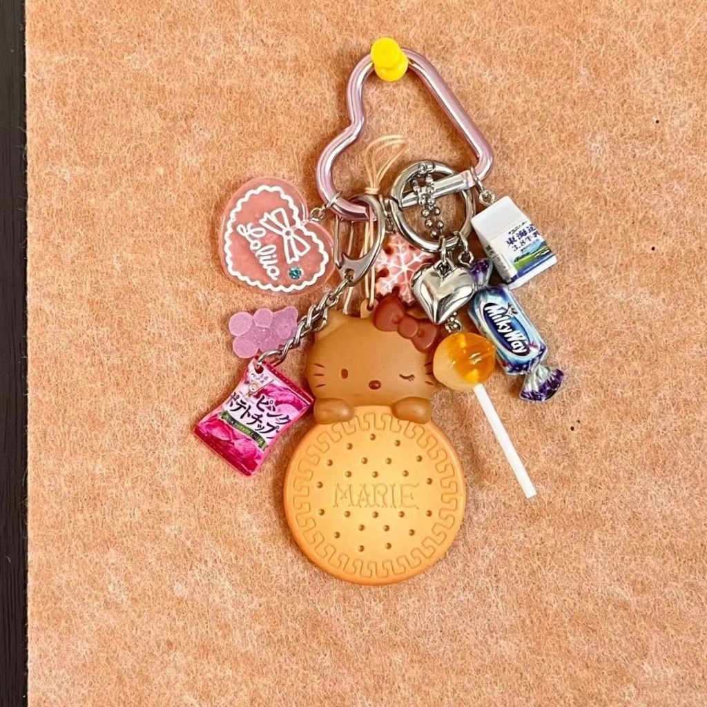 Original Design hellokitty Multi-Element Keychain Creative Pendant Unique Bag Pendant