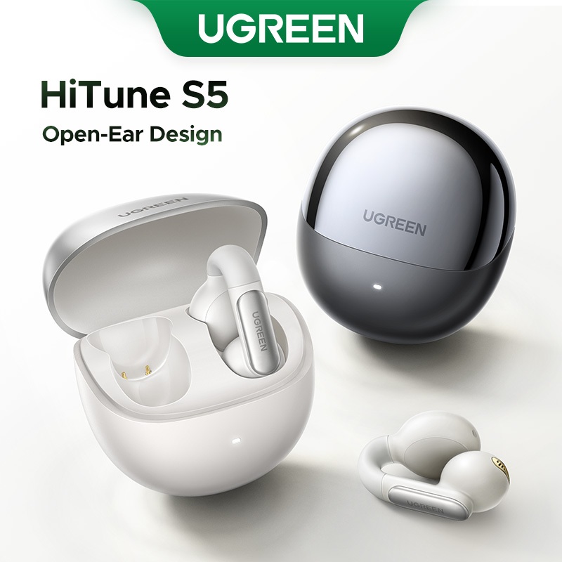 UGREEN หูฟังแบบหนีบหู HiTune S5 ใส่สบาย Soft นุ่มเหมือนปุยเมฆ เสียงดี บลูทูธ 5.4 ดีเลย์ต่ำ สําหรับเล
