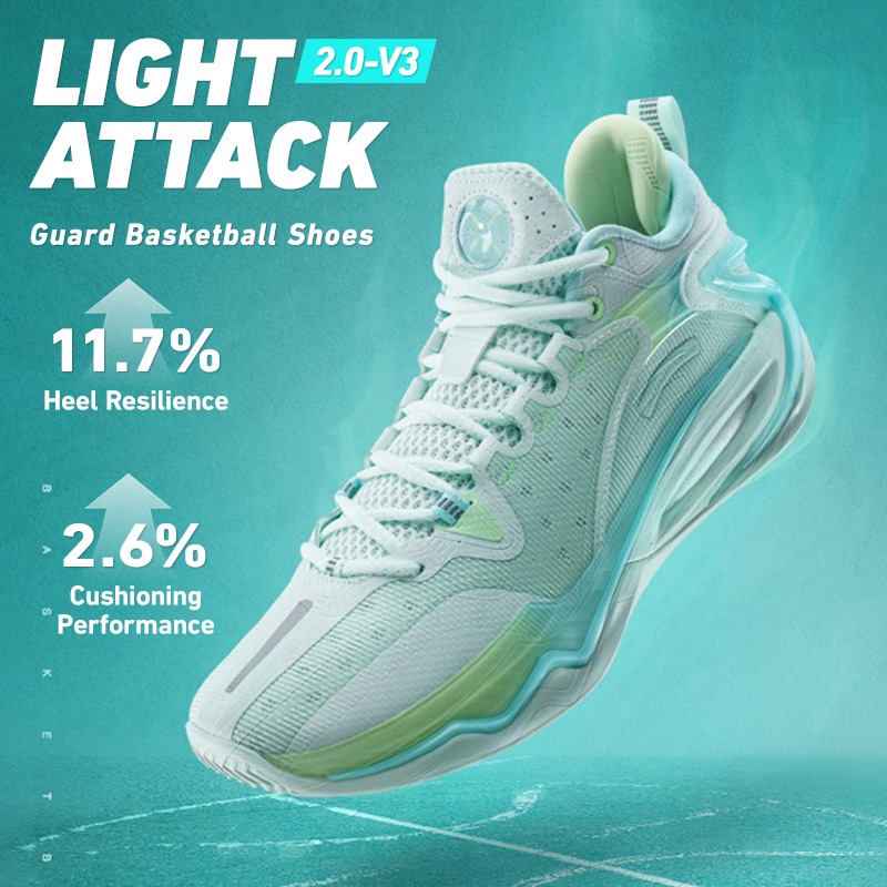 【xtep】Light Attack 2.0 | รองเท้าบาสเก็ตบอล ข้อกลาง แบบมืออาชีพ สําหรับผู้ชาย