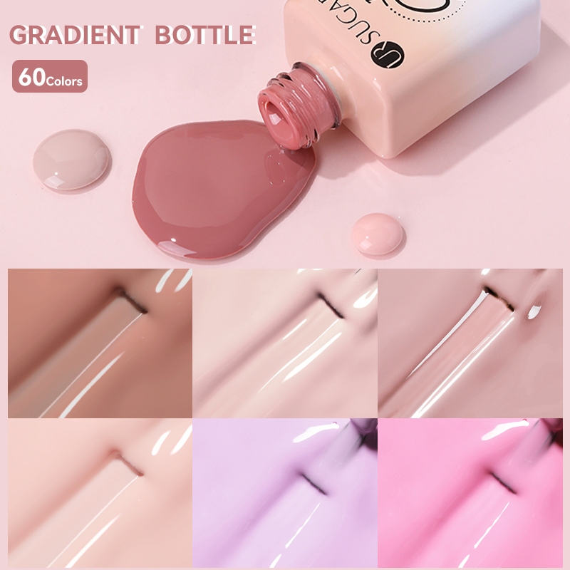 Ur SUGAR Gold Sparkling Glitter เล็บเจลกึ่งถาวร UV Gel Soak off UV LED เล็บเจลเคลือบเงาสําหรับเล็บเล็บ - รูปที่ 6