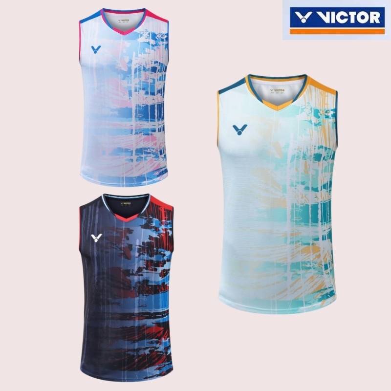 เสื้อแบดมินตัน ผู้ชนะ ผู้ชายและผู้หญิงหลวมและสบายเสื้อยืดแขนกุดฤดูร้อนใหม่ปิงปองกีฬา สูงสุด
