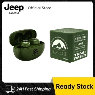 Jeep หูฟังบลูทูธไร้สาย เสียงดี HD Calls + ลำโพงบลูทูธไร้สาย กันน้ำระดับ IPX5 ลำโพง แบบพกพา