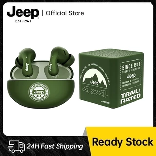 Jeep หูฟังบลูทูธไร้สาย เสียงดี HD Calls + ลำโพงบลูทูธไร้สาย กันน้ำระดับ IPX5 ลำโพง แบบพกพา