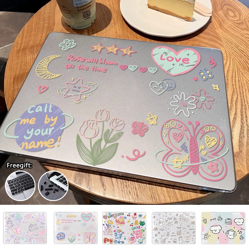 น่ารักพิมพ์สําหรับ 2026 Macbook Neo A3404 Air 13 นิ้ว M5 A3449 M4 A3240 M3 A3113 Pro14 M5 A3434 Air M1 A2 Pro13.3 M2 A2 A2 A2338 Pro5 Pro16 Air M15 M16 ฝาครอบแป้นพิมพ์