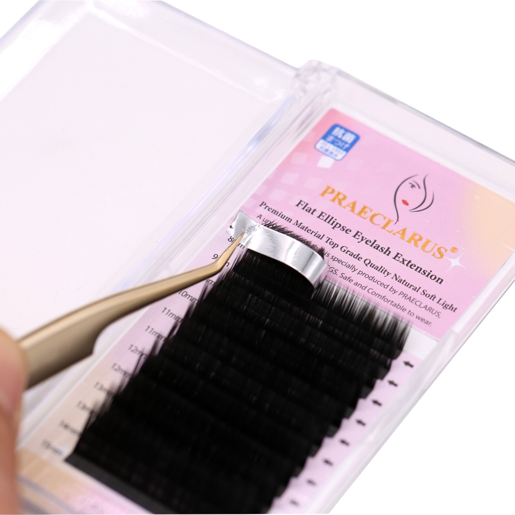 Pae EllipsUS FlatCLARse Eyelash Extension ความหนา0.15&0.020mm Curl:L/LC/LU(M) วัสดุพรีเมี่ยม Natural Soft Light Split Tips ขนมิงค์ส่วนบุคคล Air Tough Flatse Lash Eyel - รูปที่ 3