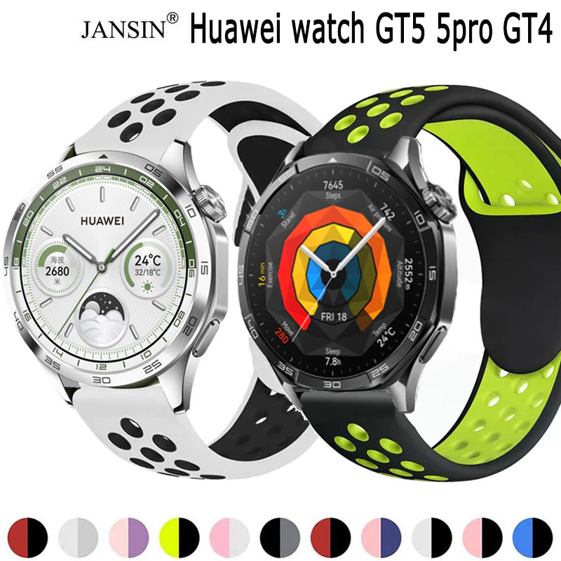 สาย huawei watch gt4 สายรัดสายนาฬิกา แบบซิลิโคน สำหรับ Huawei Watch GT 4 46mm Smart Watch นาฬิกาอัฉริยะ