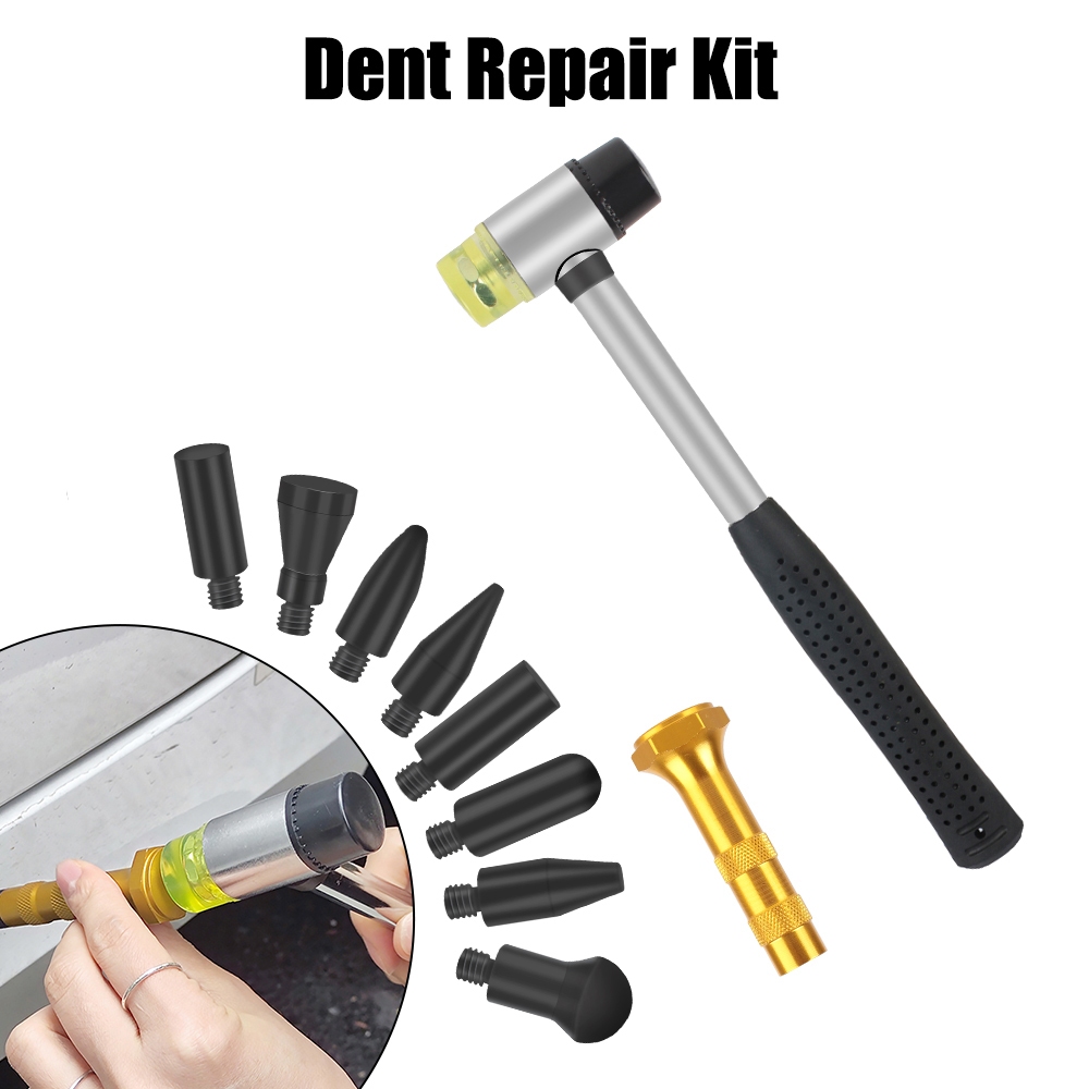 10ชิ้นเครื่องมือซ่อมแซม Tapless ชุดแก้รอยบุบเครื่องมือทันตแพทย์ฆ้อน Diy เครื่องมือ PDR