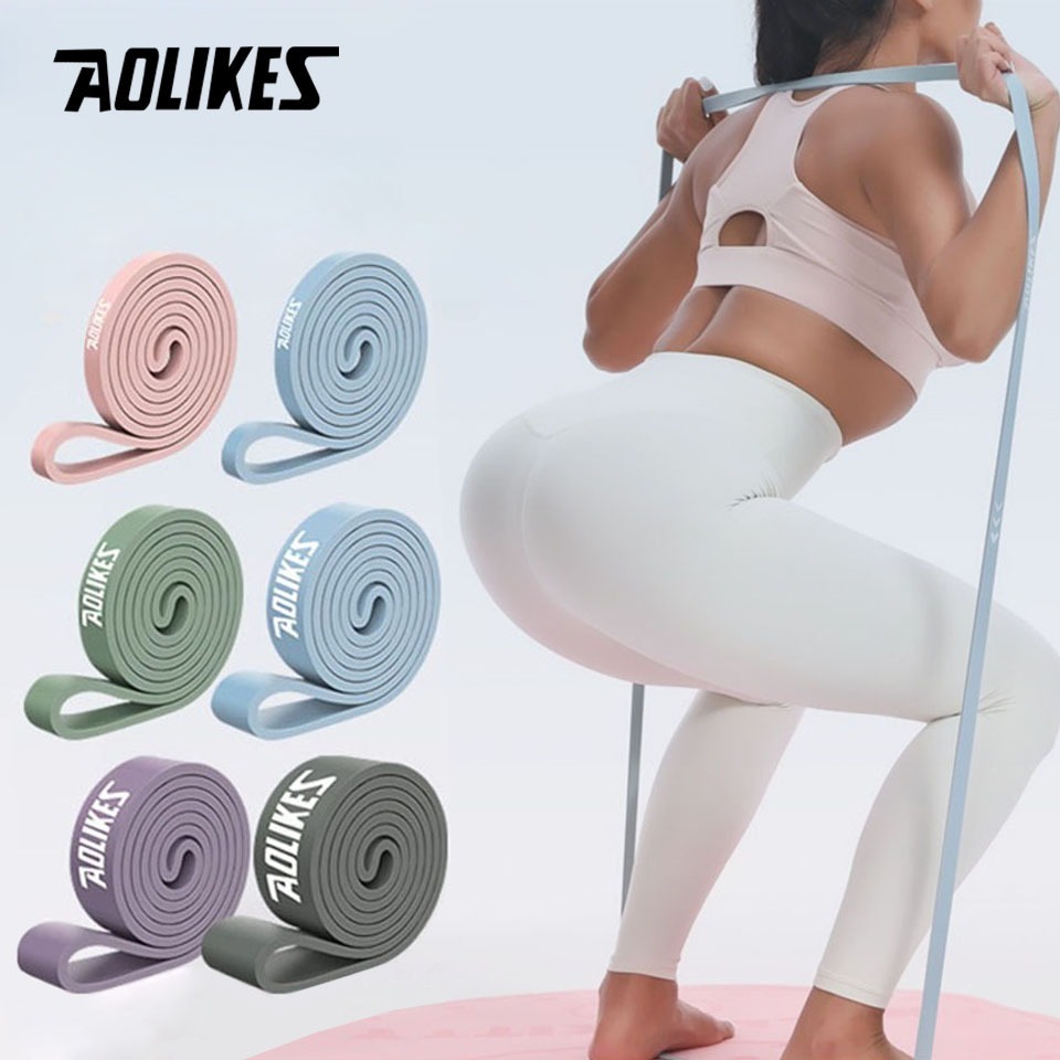 Aolikes 1PCS โยคะฟิตเนสอุปกรณ์ Expander ความต้านทานยางออกกําลังกายเชือกออกกําลังกาย Crossfit Pull Up เสริมสร้าง