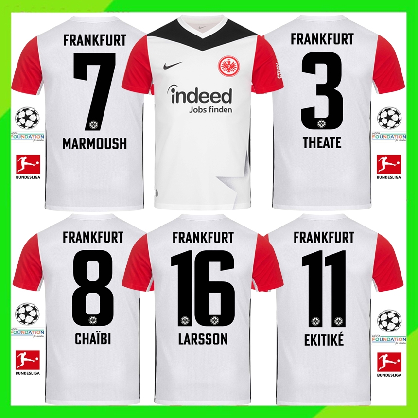 แฟนๆ 24-25 Frankfurt home white jersey เวอร์ชั่นไทย คุณภาพสูง AAA