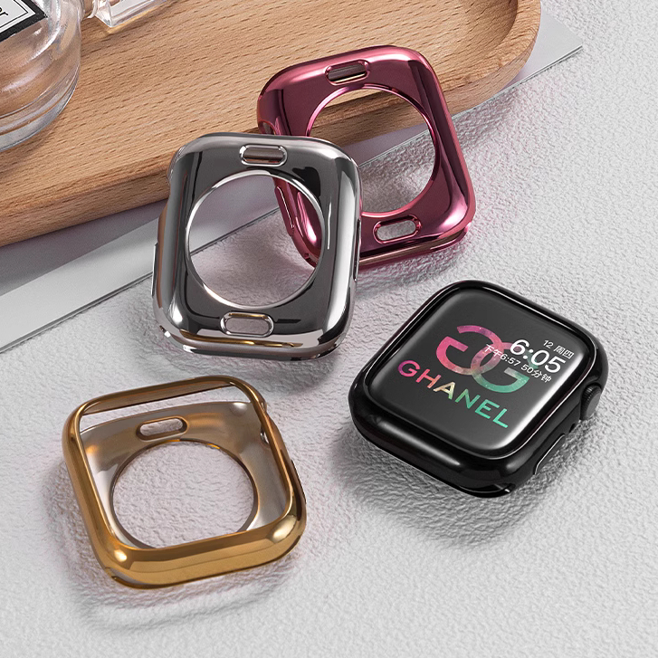 Soft TPU กรอบสําหรับ i watch Case series 10 9 8 7 SE 6 5 4 3 2 1,ultra iWatch Case Soft กันชนขนาด 46mm 42mm 46mm 38mm 40mm 41mm 42mm 44mm 45mm