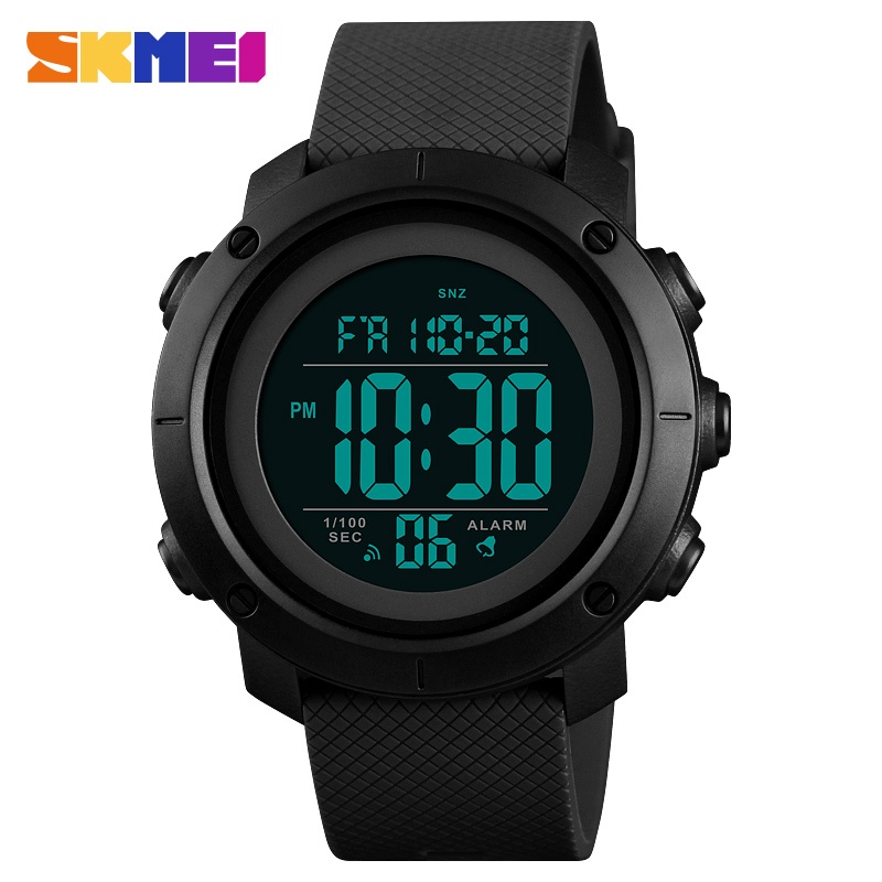 Skmei1426 นาฬิกาสําหรับผู้ชาย Digital Movement นาฬิกาผู้ชาย 50M กันน้ํา EL Backlight นาฬิกาข้อมือกีฬากลางแจ้ง1416